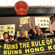 Photo of Hong Kong 1999 protest against Beijing's interpretation of the Basic Law
